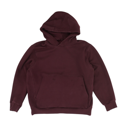 Maroon Solid Hoodie Pullover