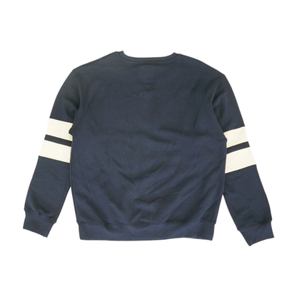 Navy Solid Sweatshirt Pullover