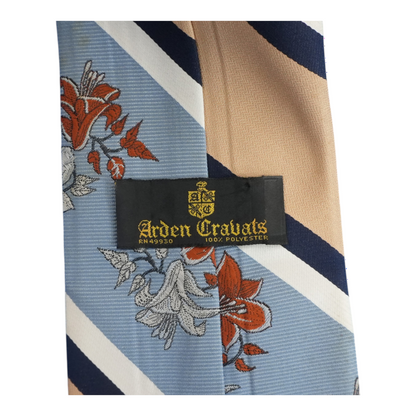 Vintage Blue Floral Neck Tie