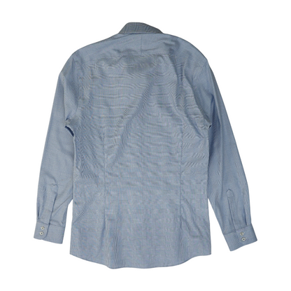 Blue Check Long Sleeve Button Down
