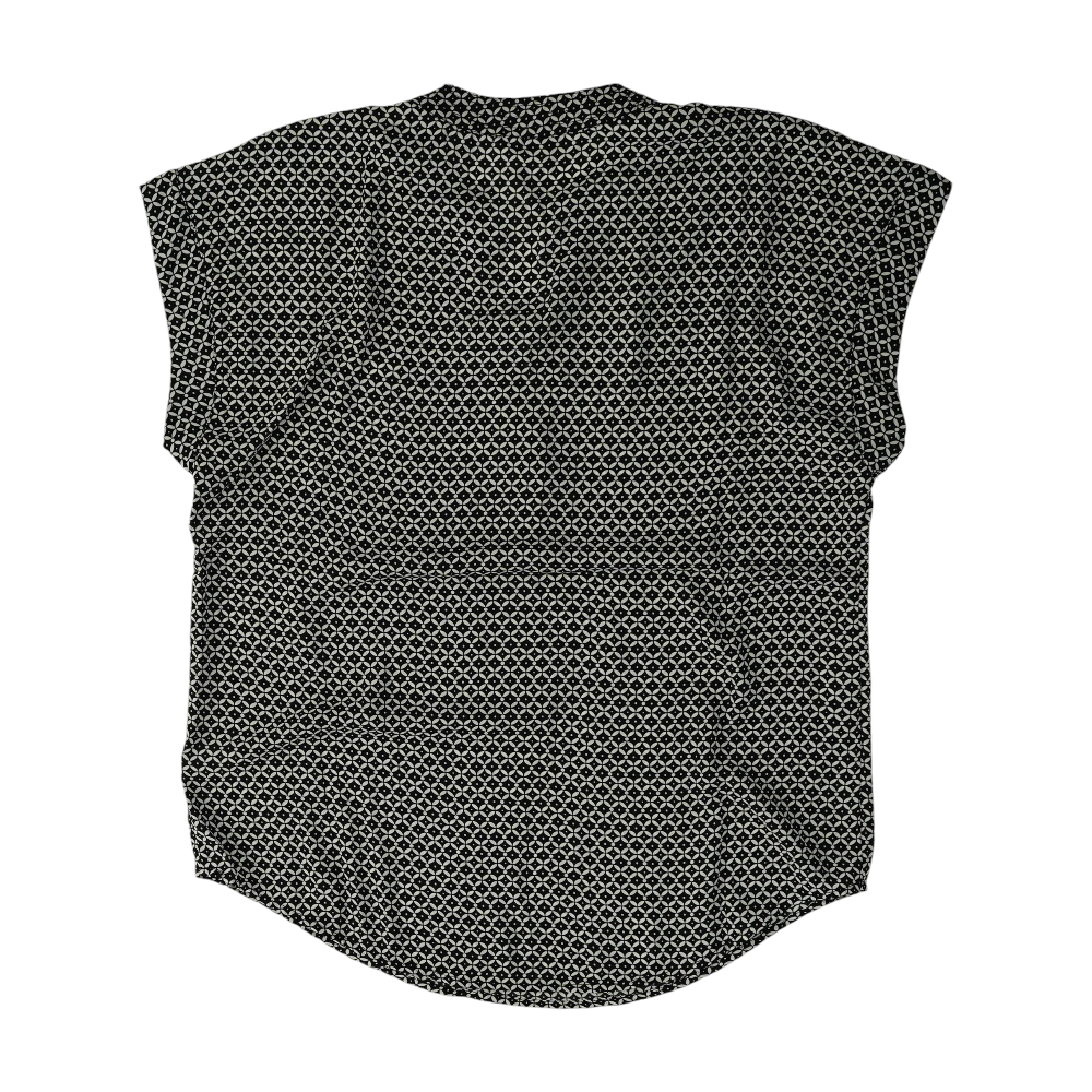Black Geometric Blouse