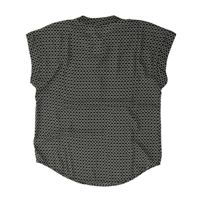 Black Geometric Blouse