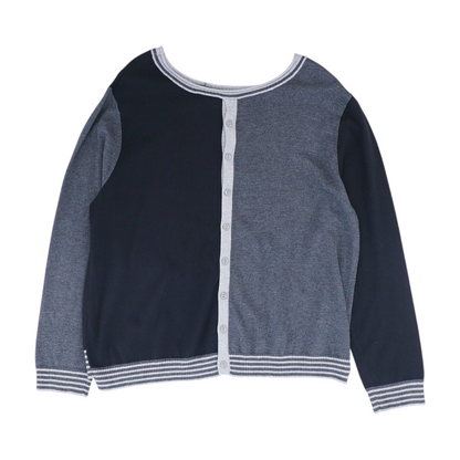 Gray Color Block Blouse