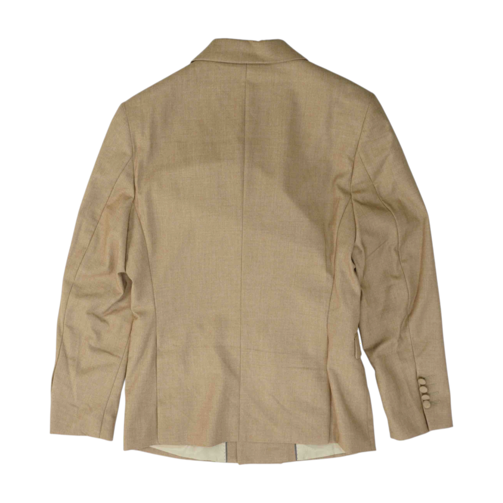 Brown Solid Suit Jacket
