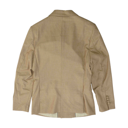 Brown Solid Suit Jacket