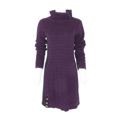Purple Striped Mini Dress