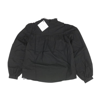 Black Solid Knit Top