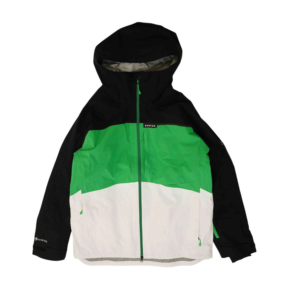 Green Color Block Rain Jacket