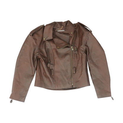 Brown Animal Print Jacket