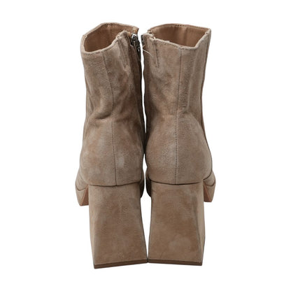Beige Ankle Boots