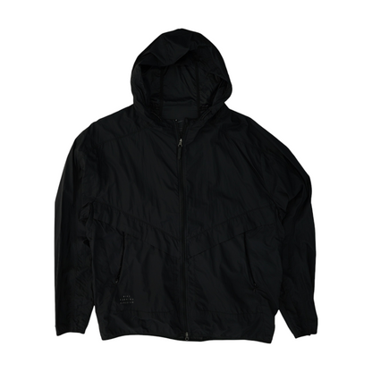 Black Solid Rain Jacket