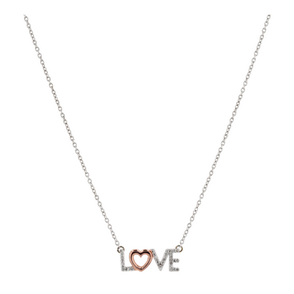 Sterling Silver Diamond Pendant Necklace