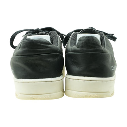 Black Leather Slip On Casual Shoes