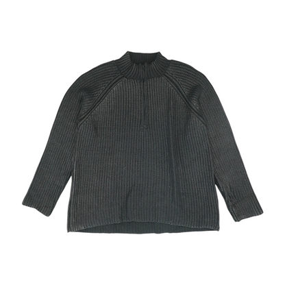 Black Solid Cardigan Sweater