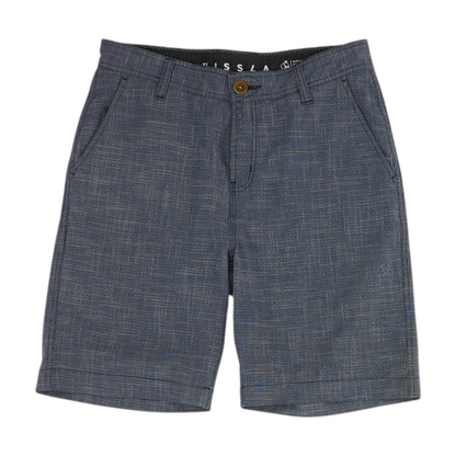 Navy Abstract Chino Shorts