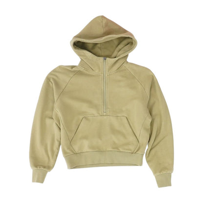 Olive 1/4 Zip Pullover