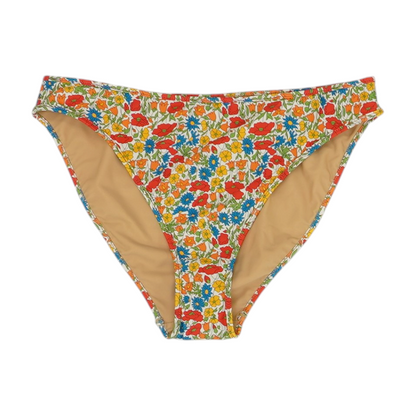 White Floral Swim Bottom