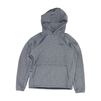 Blue Solid Hoodie Pullover