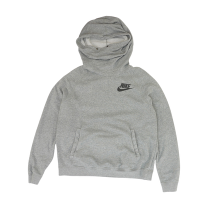 Gray Solid Hoodie Pullover