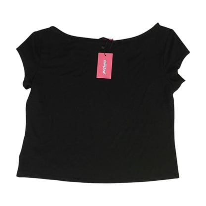 Black Cropped Knit Top