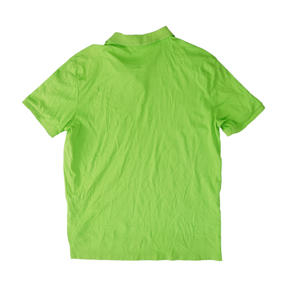 Green Solid Short Sleeve Polo