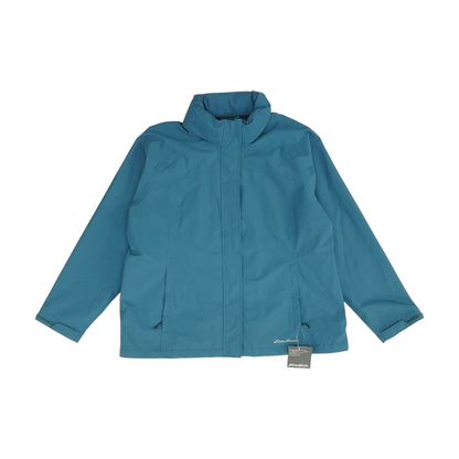 Blue Plus Solid Rain Jacket