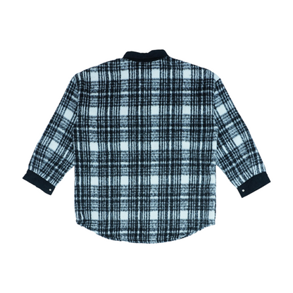 Black Plaid Pullover Sweater