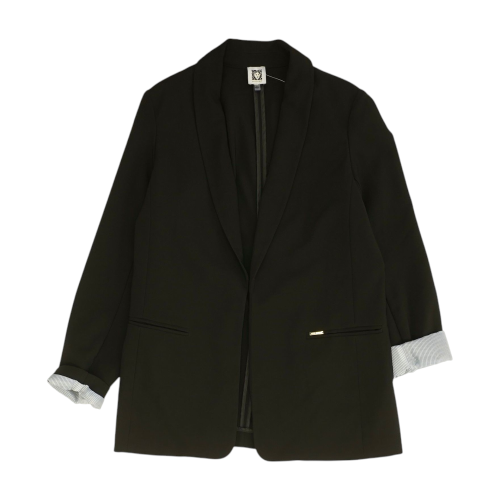Anne Klein Black Solid Blazer – Image 1