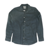 Black Solid Long Sleeve Button Down