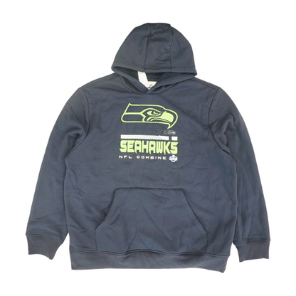 Navy Seattle Seahawks Solid Hoodie Pullover