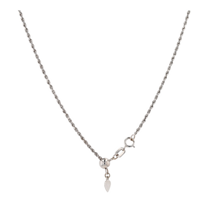 10K White Gold Chain Necklace