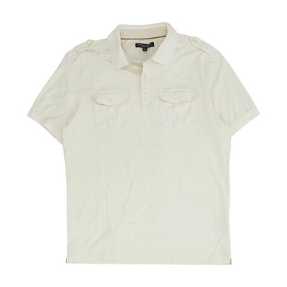 Ivory Solid Short Sleeve Polo