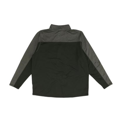 Black Solid 1/4 Zip Pullover