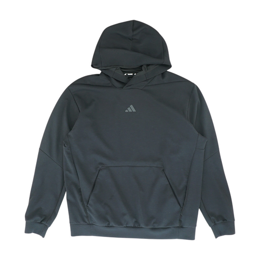 Black Solid Hoodie Pullover