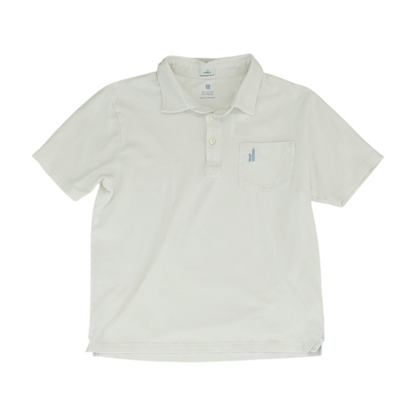 White Short Sleeve Polo