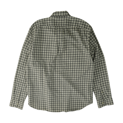 Gray Check Long Sleeve Button Down