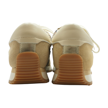 Tan Low-Top Athletic Shoes