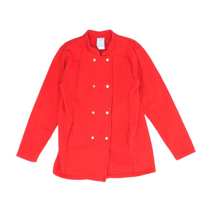 Red Solid Topcoat Coat