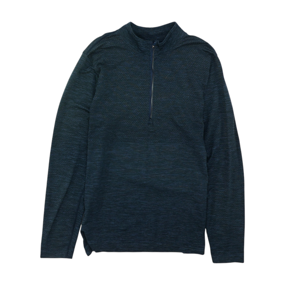 Navy Solid 1/4 Zip Pullover