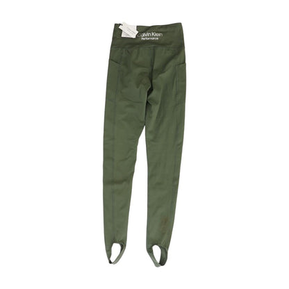 Green Solid Leggings