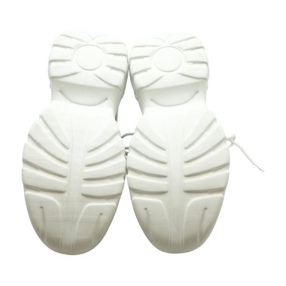 Silver Low-Top Athletic Shoes