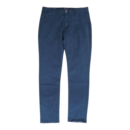 Navy Solid Khaki Pants