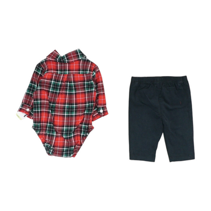 Red Plaid Set