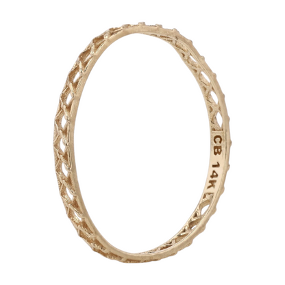 14K Yellow Gold Band Ring