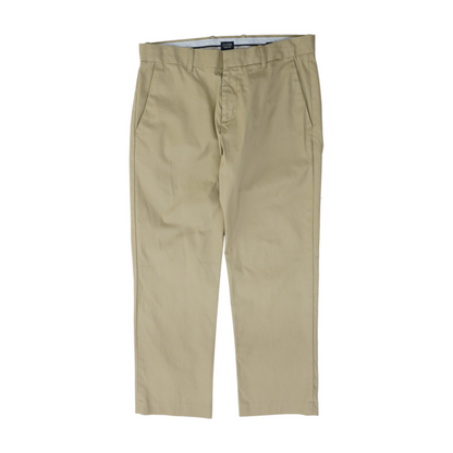 Beige Straight Pants
