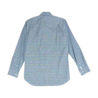 Black Plaid Long Sleeve Button Down