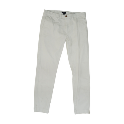 White Slim Pants