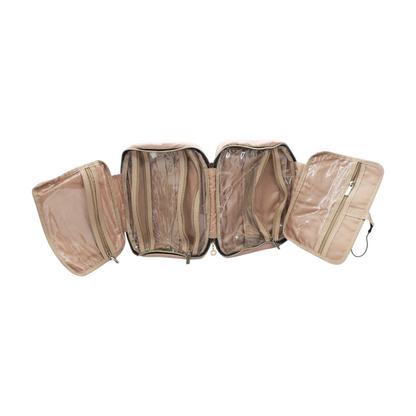 Pink Solid Makeup Bag