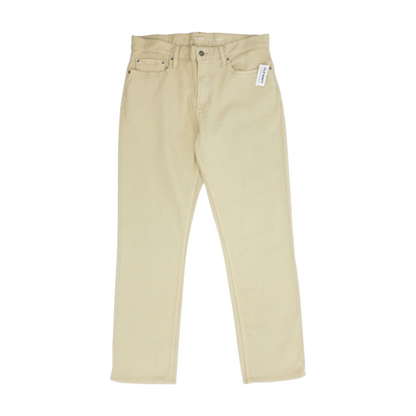 Beige Straight Pants