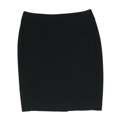 Black Solid Mini Skirt